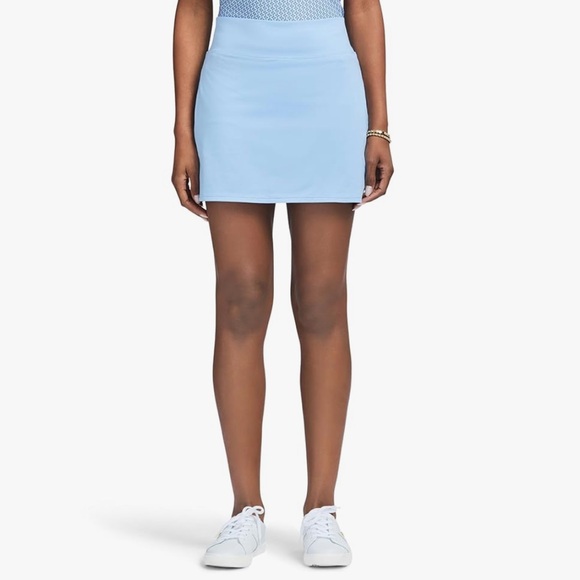 Izod Performance Stretch Tennis Golf Skort Athletic Skirt Powder Blue Sz M - Picture 1 of 16